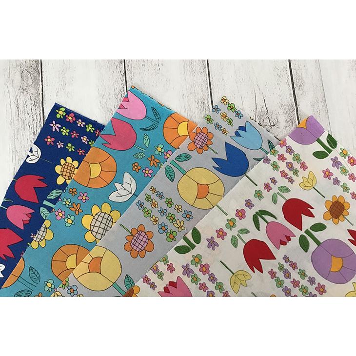 パピ＋ヨン様】ハンドメイドオーダー製作用パネル生地 パラリンアート（R）シーチングプリント〜フルール・エ・パピヨン