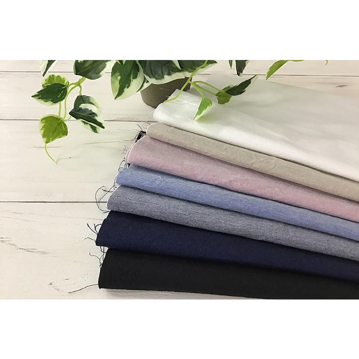 先染コットン/ペーパーダンガリーワッシャー 布 生地 手作り カット 