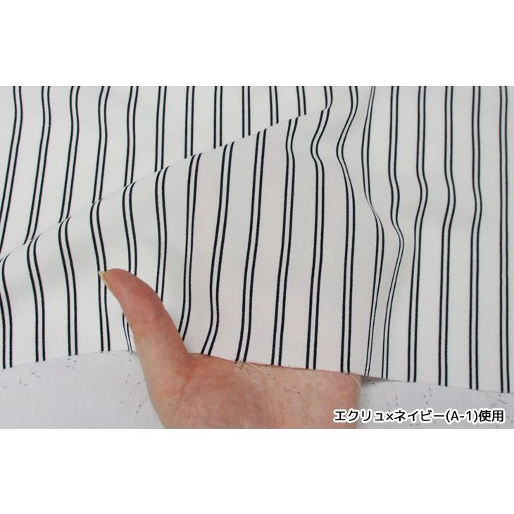 75dソフトジョーゼット(ストライプ1柄) 布 生地 手作り カット50cm単位