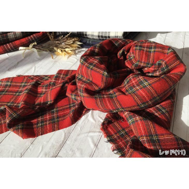 ウール ガーゼ 生地 布 ウールガーゼチェック(21〜25柄) カット50cm