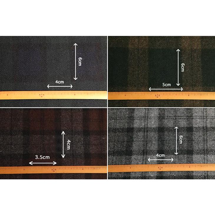 先染フラノチェック（1〜4番） 布 生地 手作り カット50cm単位(商品