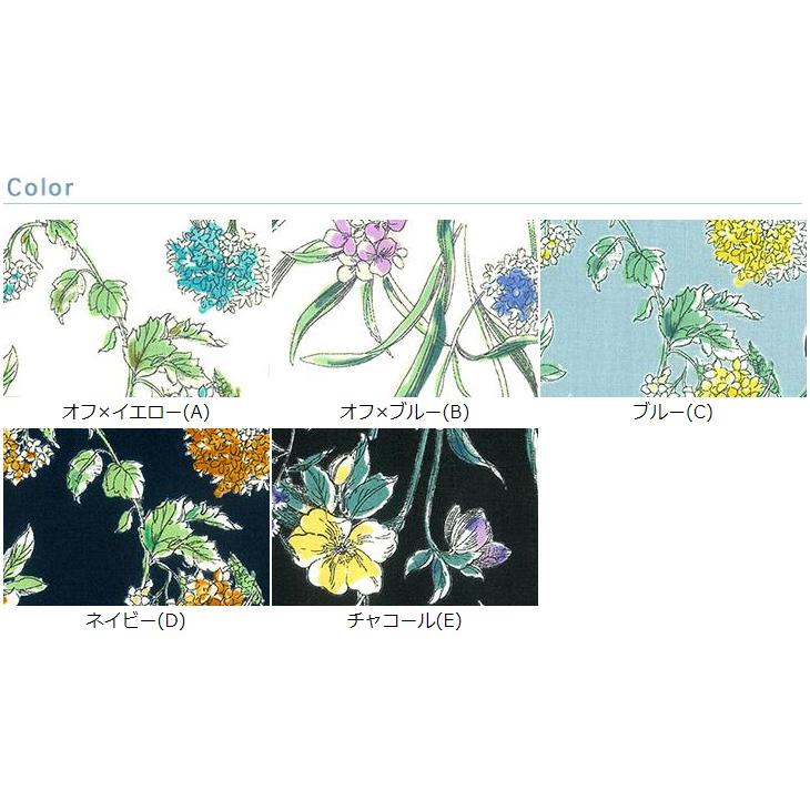 60sローンプリント 布 生地 手作り 花柄 ボタニカル柄 カット50cm単位(商品番号:sol28079)｜solpano｜08