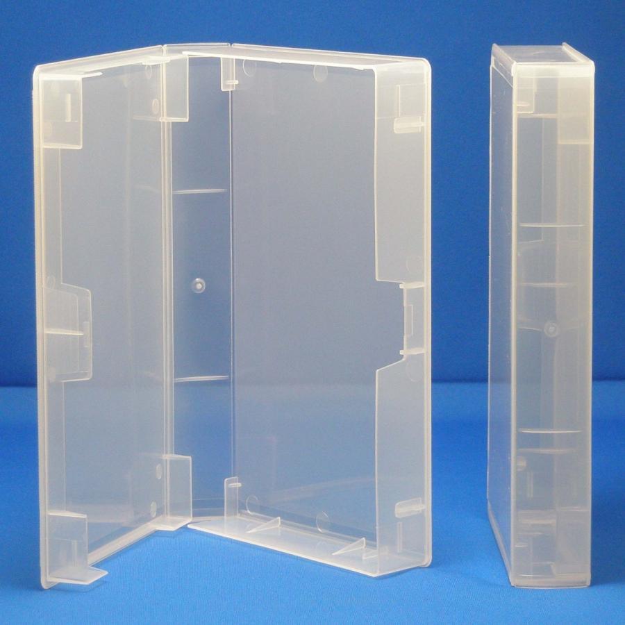 VHSビデオテープ用BOOK型ハードケース 半透明 100個 在庫あり