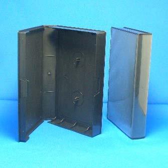 VHSビデオテープ用BOOK型ハードケース 黒 サイズ大 10個 在庫