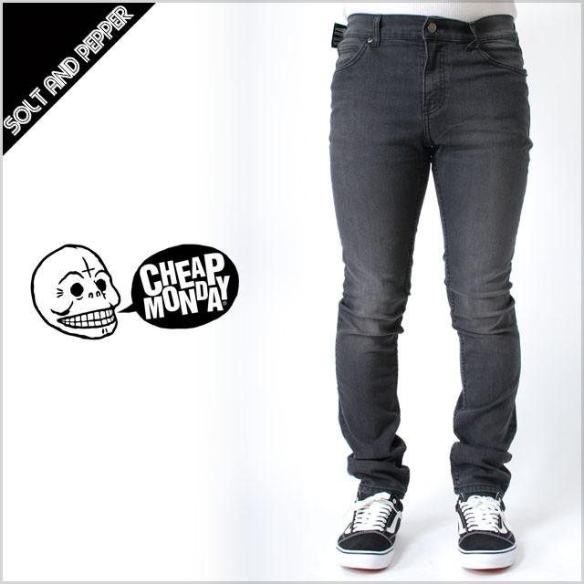 Cheap Monday チープマンデイ Tight True Grey Denim Pants タイト トゥルー グレー デニム パンツ メンズ 男性 ボトムス ズボン Hiphop ヒップホッ Solt And Pepper 通販 Yahoo ショッピング
