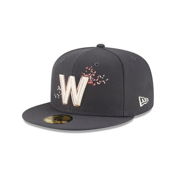 CAP キャップ 59FIFTY オンフィールド 2024 MLB City Connect ワシントン・ナショナルズ チャコールグレー  メンズ 男性 帽子 ハット 小物｜solt-n-pepper｜03