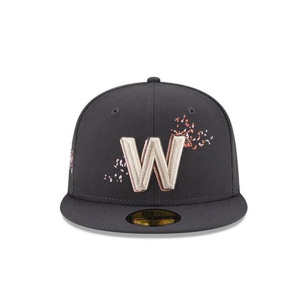 CAP キャップ 59FIFTY オンフィールド 2024 MLB City Connect ワシントン・ナショナルズ チャコールグレー  メンズ 男性 帽子 ハット 小物｜solt-n-pepper｜04