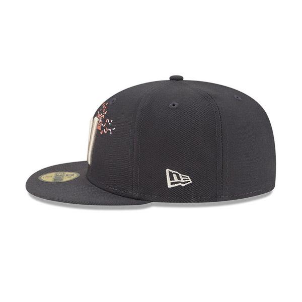 CAP キャップ 59FIFTY オンフィールド 2024 MLB City Connect ワシントン・ナショナルズ チャコールグレー  メンズ 男性 帽子 ハット 小物｜solt-n-pepper｜05