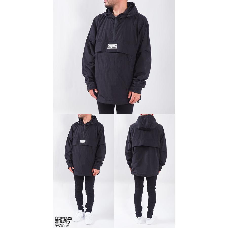 プロクラブ PRO CLUB NYLON ANORAK PULLOVER JACKET BLACK / ブラック