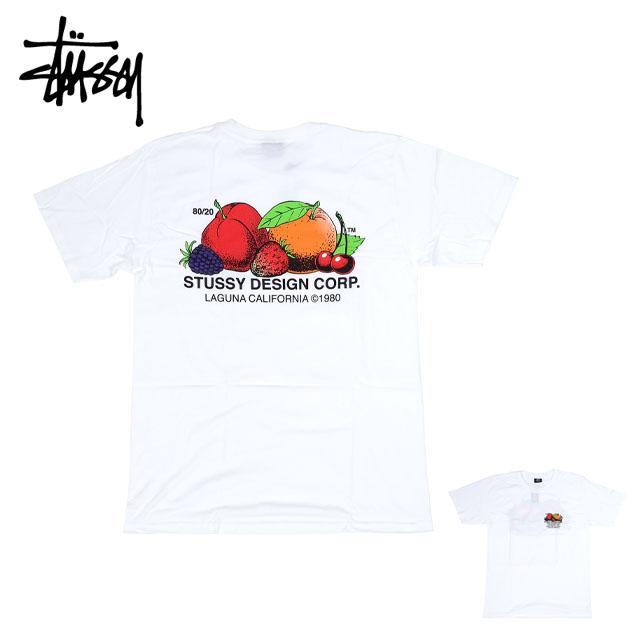 Stussy ステューシー Fresh Fruit Tee 白 ホワイト フルーツ 果物 Tシャツ カットソー 半袖 S M L Ll Xlサイズ 男性 メンズ 女性 レディース トップス 大きいサ Solt And Pepper 通販 Yahoo ショッピング