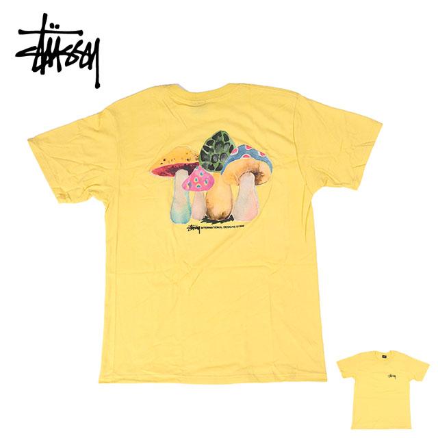 Stussy ステューシー Shrooms Tee イエロー 黄色 キノコ Tシャツ カットソー 半袖 S M L Ll Xlサイズ 男性 メンズ 女性 レディース トップス 大きいサイズ Us Solt And Pepper 通販 Yahoo ショッピング