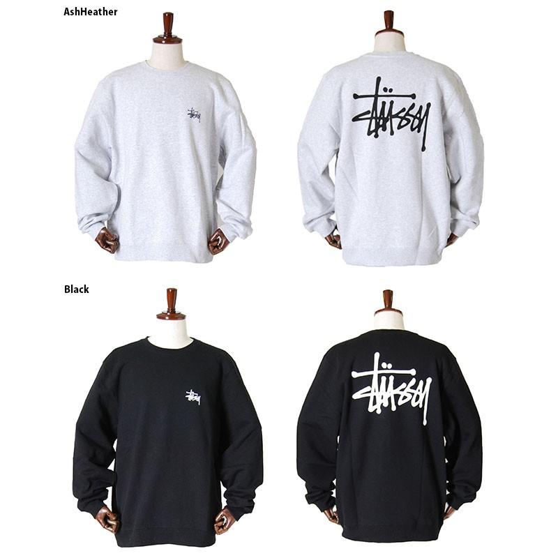 STUSSY ステューシー スウェット トレーナー ベーシック クルー 裏起毛 STUSSY ステューシー スウェット トレーナー ベーシック クルー 裏起毛