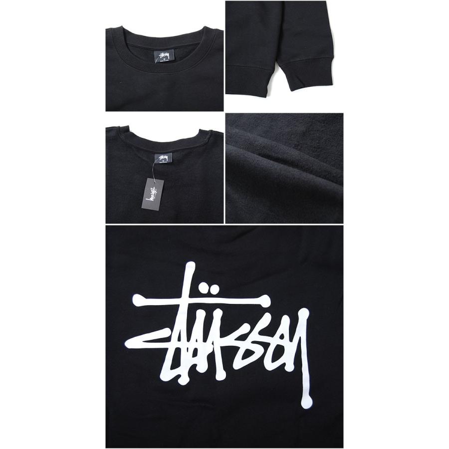 STUSSY ステューシー スウェット トレーナー ベーシック クルー 裏起毛 STUSSY ステューシー スウェット トレーナー ベーシック クルー 裏起毛