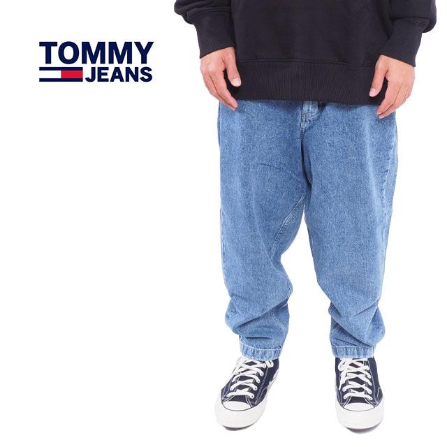 トミー ジーンズ バギー デニムパンツ ジーンズ メンズ 太め スケート ストリート カジュアル W30 32 34サイズ Tommy Jeans BAGGY FIT TAPERED JEAN :dm14791:SOLT AND PEPPER 通販 トミー8分丈パンツ