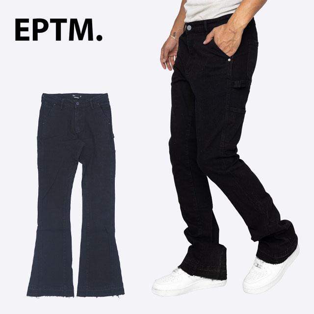 EPTM エピトミ NINE FLARE PANTS フレアパンツ メンズ 男性 ブラック 黒 BLACK ベルボトム 伸縮アリ