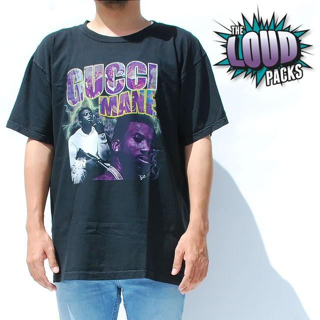 The Loud Packs ラウド パックス グッチ メイン プリント Tシャツ Gucci Mane Premium Tee 半袖 ロゴ トップス バンド ツアー ブラック 黒 メンズ 男性用 レディ Loudp 002 Solt And Pepper 通販 Yahoo ショッピング