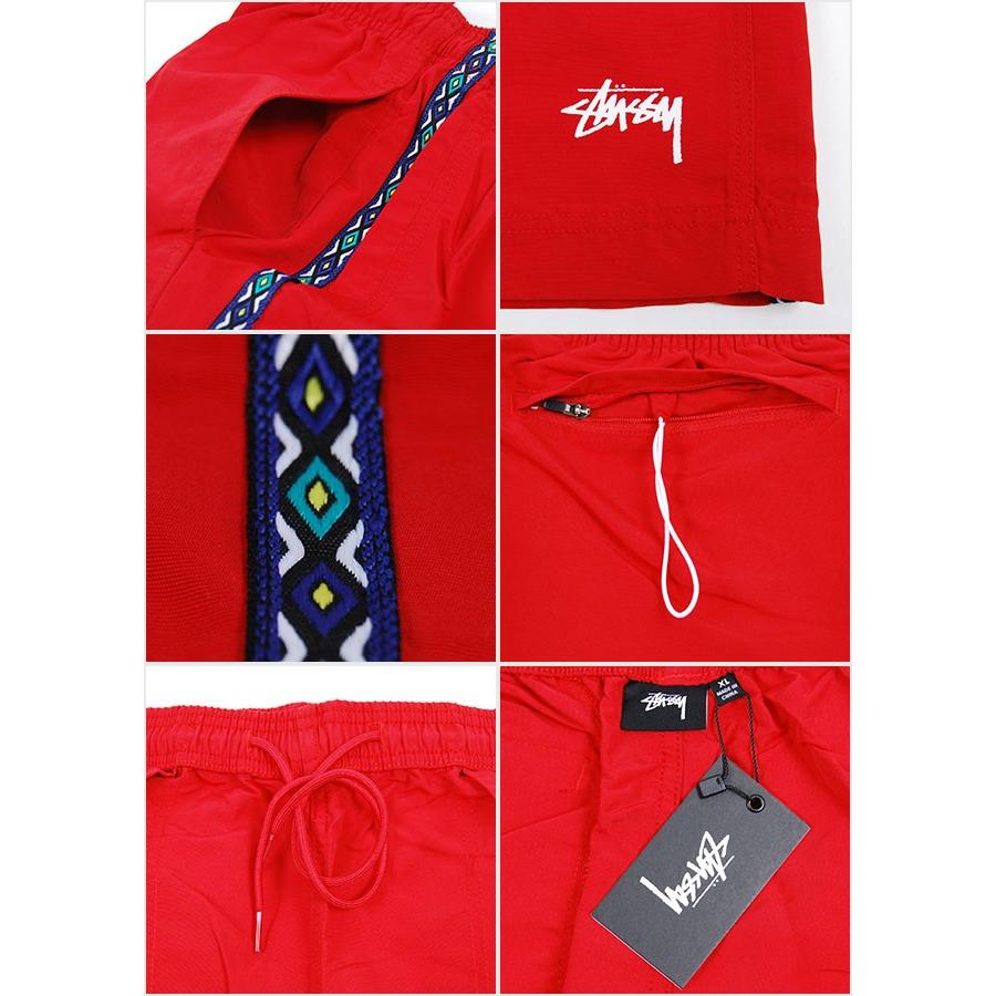 STUSSY ステューシー TAPING NYLON SHORT PANTS LIME RED テーピング