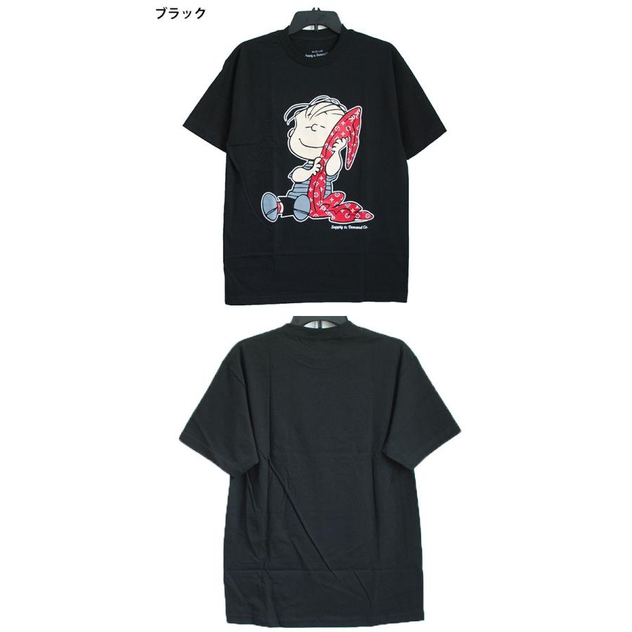 サプライ アンド ディマンド SUPPLY AND DEMAND CO. プリント Tシャツ L LINUS S/S TEE BLACK