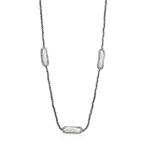 最新情報 [ピュアパール] PPY6055N 淡水パール&ヘマタイトネックレス pearl pure ネックレス、ペンダント