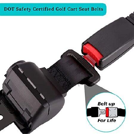 10L0L　4PCS　Universal　Kit　for　Yamaha,　Seat　Cart　Belt　with　EZGO,　Club　Golf　Retractable　Bracket　Car並行輸入