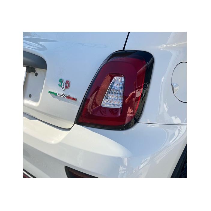 AutoStyle製 FIAT フィアット 500 ABARTH アバルト 595 695 LED テールレンズ (レッド/クリア) 左右セット シリーズ4以降 391145 テールランプ_2