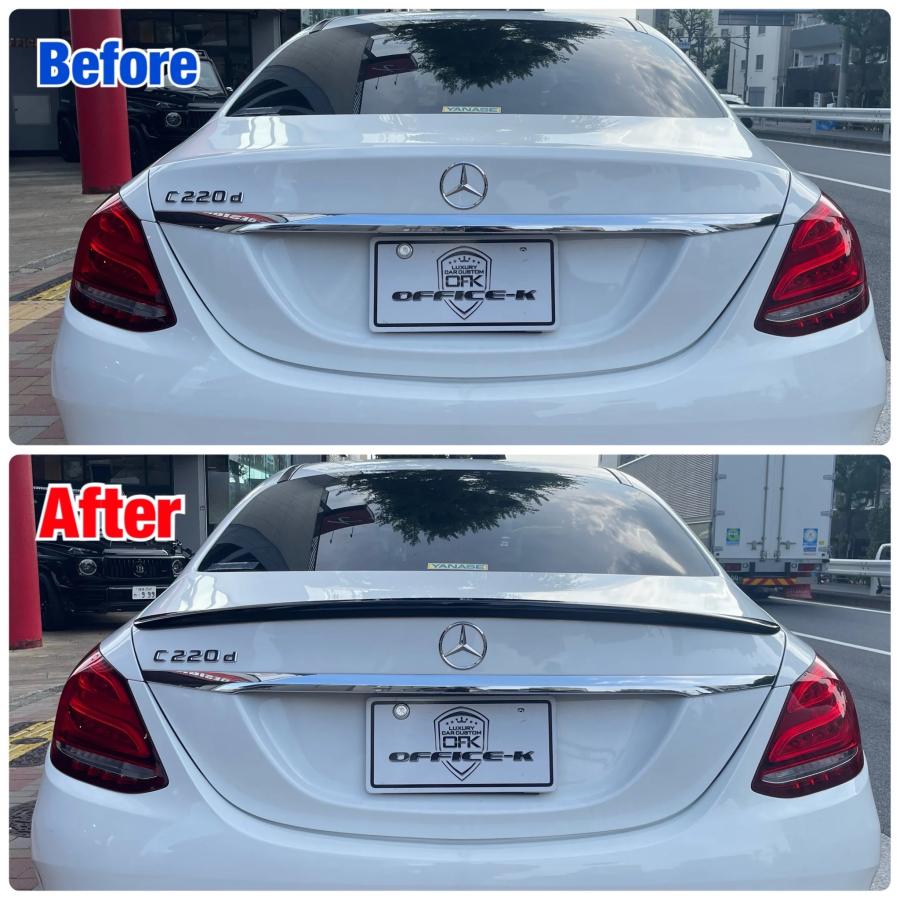 ベンツ W205 AMG Cクラス セダン 2014y-2021y トランクスポイラー
