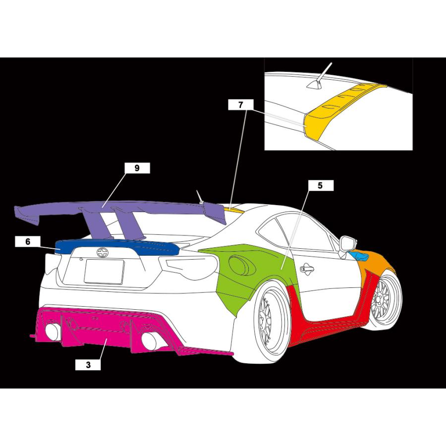 AIMGAIN GT-F トヨタ 86 スバル BRZ 前期/後期 ワイドフェンダーVer