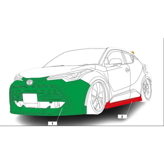 AIMGAIN SPORT トヨタ C-HR 前期 ZVX10 2016y-2019y  マフラーフィニッシャー ※マフラーカッター付属 エイムゲイン フィニッシャーの画像