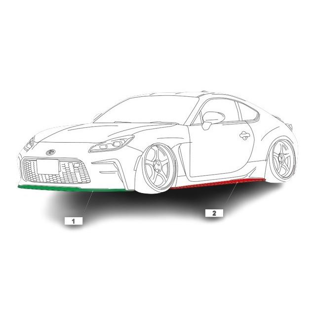 AIMGAIN SPORT トヨタ GR 86 ZN8 2021.10- サイドスポイラー エアロ