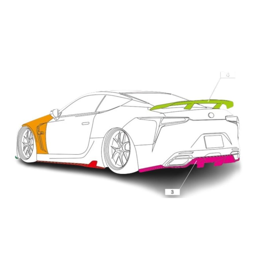 AIMGAIN SPORT LEXUS レクサス LC LC500h LC500 リアアンダー