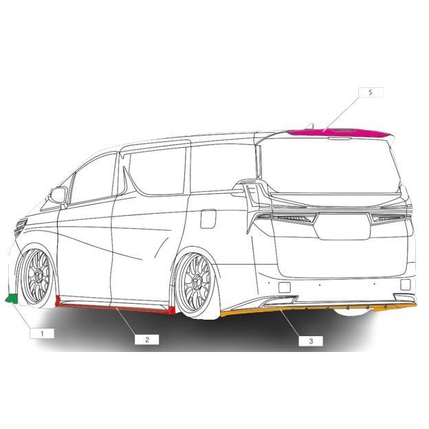 AIMGAIN 純VIP EXE LEXUS レクサス LM350 LM350h リアウイング リヤ
