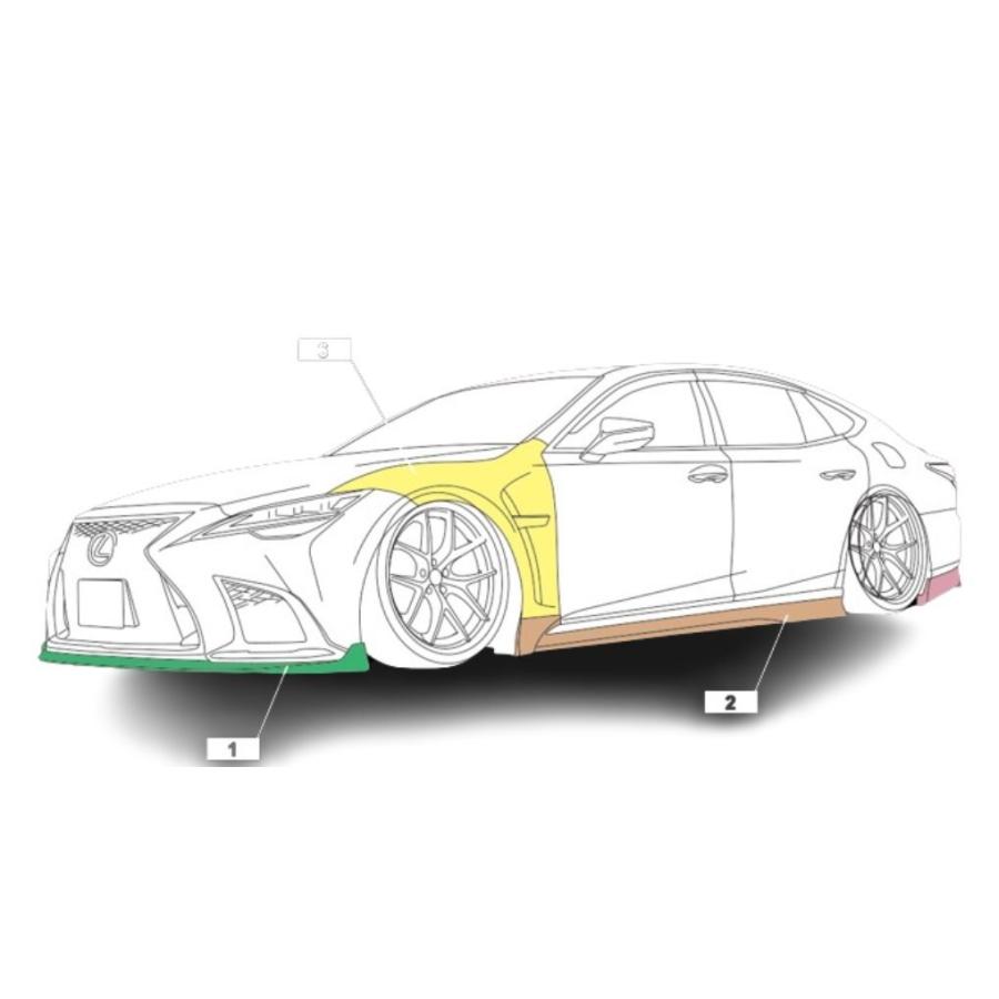 AIMGAIN 純VIP EXE LEXUS レクサス 50系 LS 後期 LS500 LS500h F-SPORT
