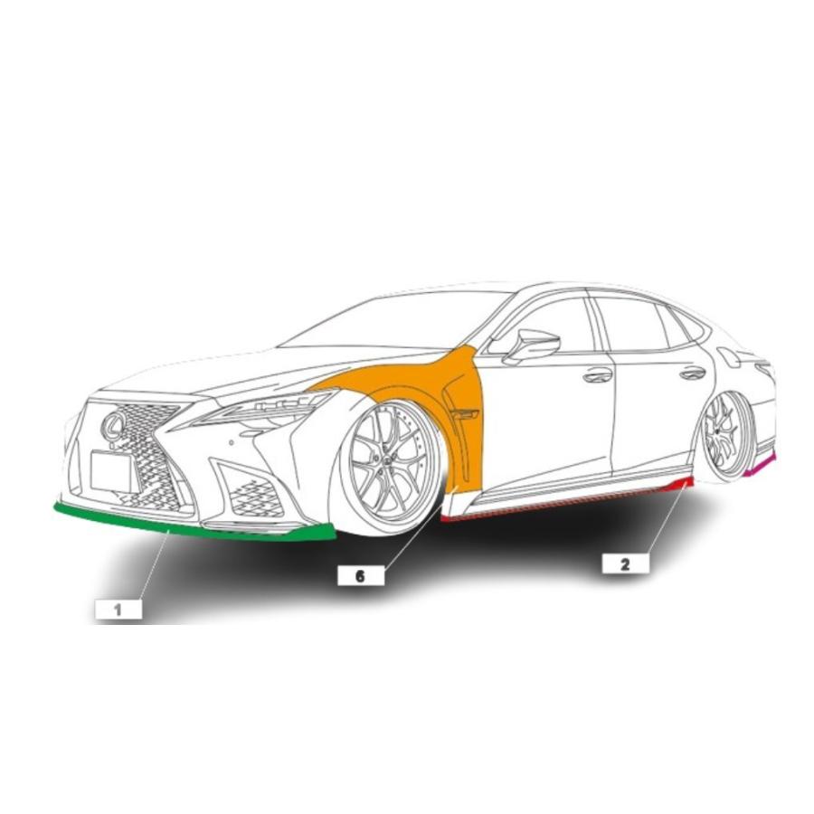 AIMGAIN 純VIP SPORT LEXUS レクサス 50系 LS 後期 LS500 LS500h F