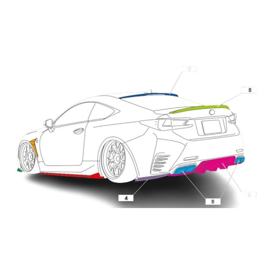 AIMGAIN 純VIP SPORT typeII LEXUS レクサス RC RC350 RC300h F-SPORT 前期 GTフィニッシャー 2014.10-2018.9 マフラーフィニッシャー エイムゲインの画像