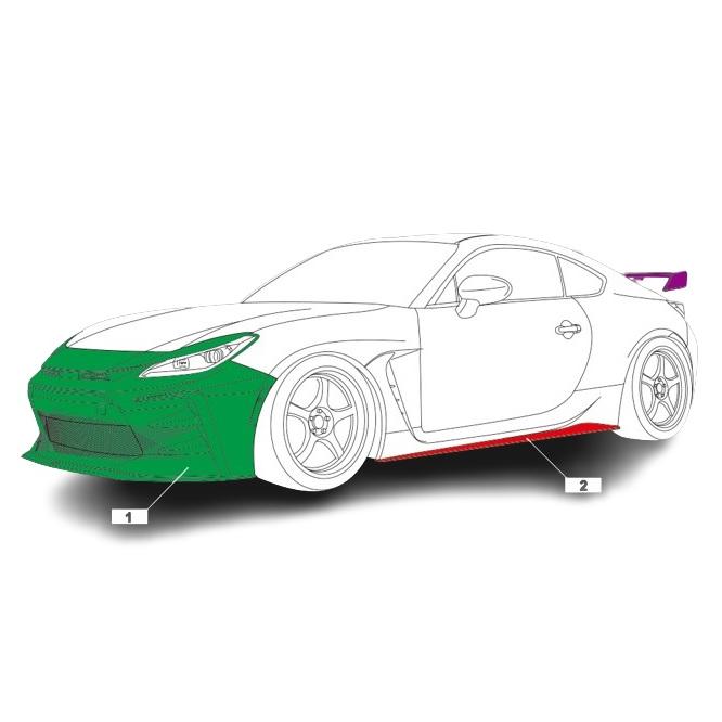 AIMGAIN GT-S トヨタ GR86 ZN8 ノーマルフェンダーVer フロント