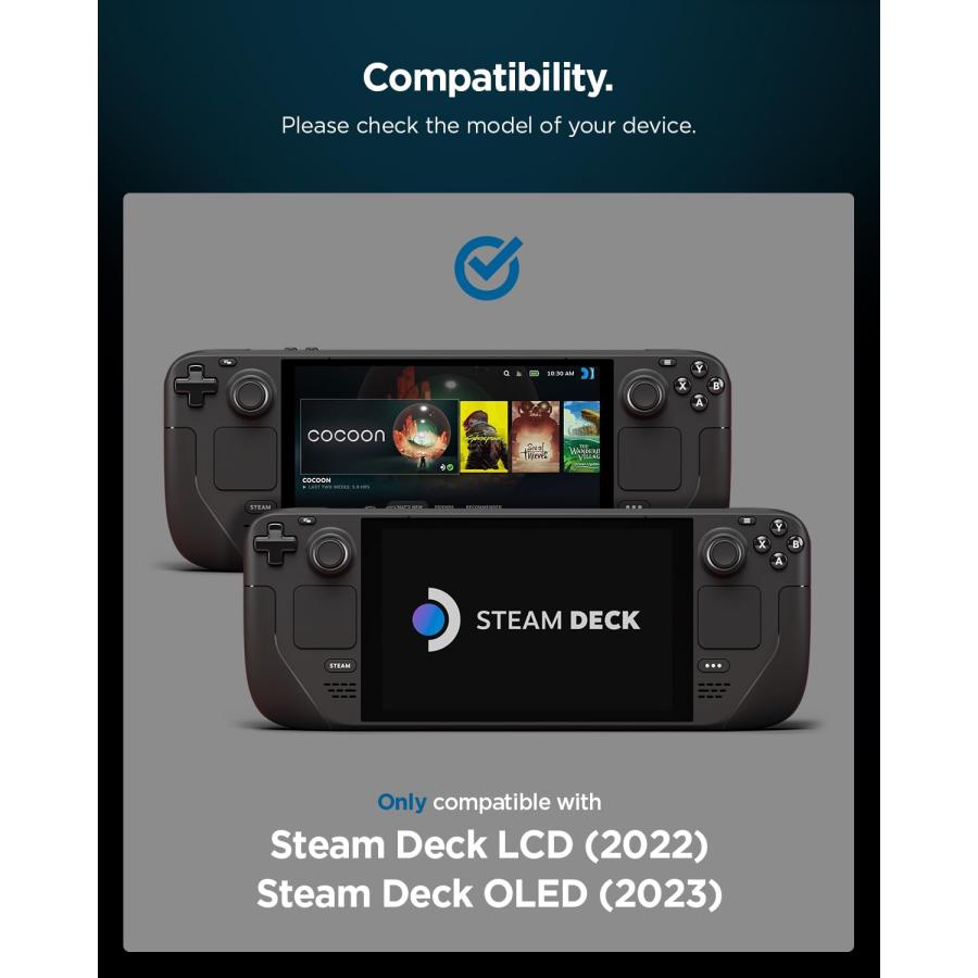 Spigen EZ Fit ガラスフィルム Valve Steam Deck 用 貼り付けキット付き スチームデック 対応 保護 フィルム 1枚 |  | 01