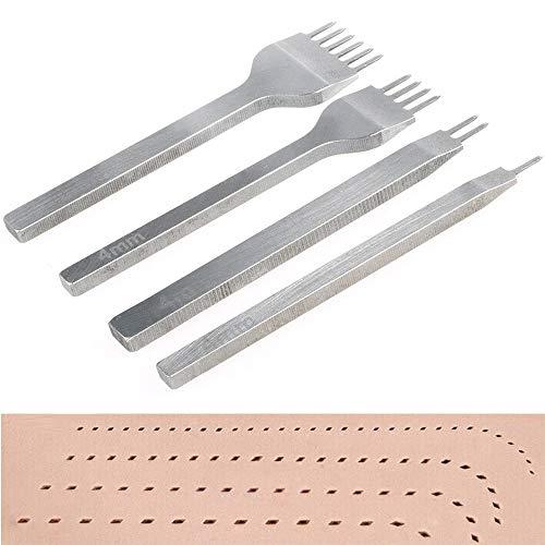 レザークラフト 道具 工具 菱目打ち 4本 セット 4mmピッチ |  | 02