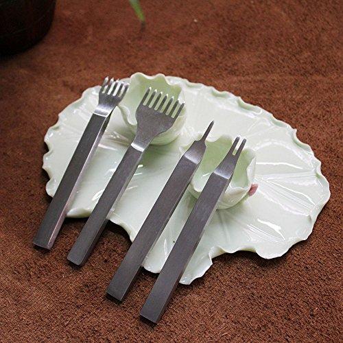 レザークラフト 道具 工具 菱目打ち 4本 セット 4mmピッチ |  | 08