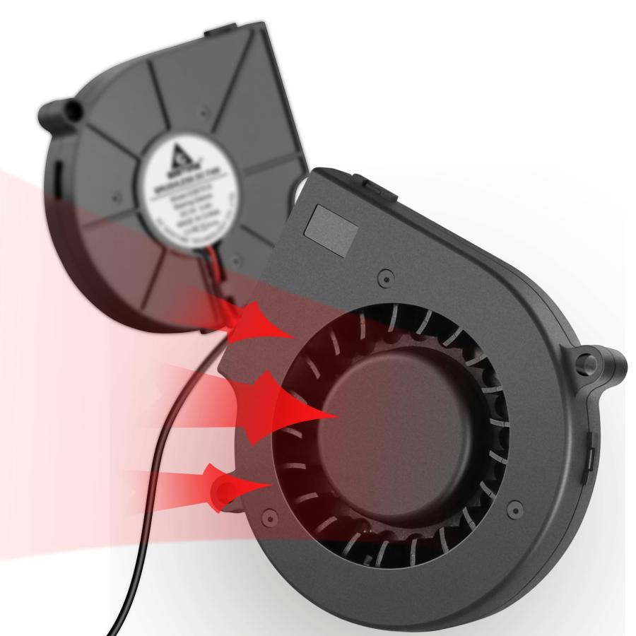 GDSTIME 75mmx15mm 5V DC USB ブロワーファンブラシレス冷却ファン DIY FAN 風量調整可 3段階風量調節 |  | 05