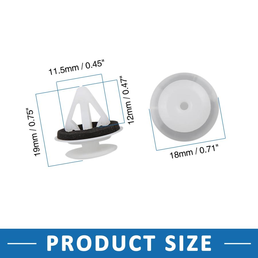 A ABSOPRO プラスチック トリムクリップ フェンダー ファスナー リベット リテーナー ドア トリムパネル 車用 クリップ バンパー G |  | 02