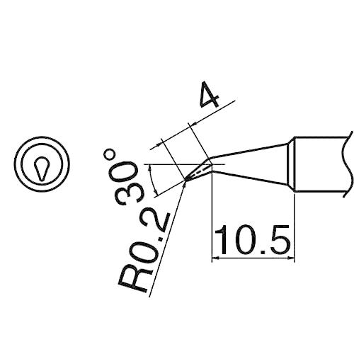 白光HAKKO こて先 0.2BR型 FX-600/FX-8801用 T18-BR02 |  | 02