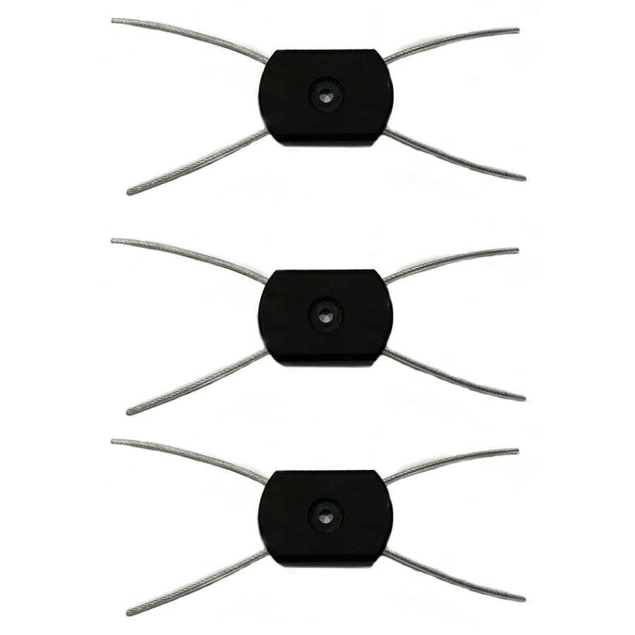 草刈機専用 ワイヤーカッター 芝刈り機用ユニバーサル・ワイヤー・ロープ 3個入り 150x5.5mmモデル | 