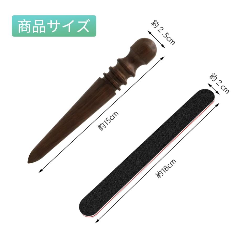 サムコス コバ磨き 黒檀製 レザークラフト レザースティック ヘリ磨き 革磨き 専用 工具 檀木 製 仕上げ 革手芸 革細工 革工芸道具 サンド |  | 01
