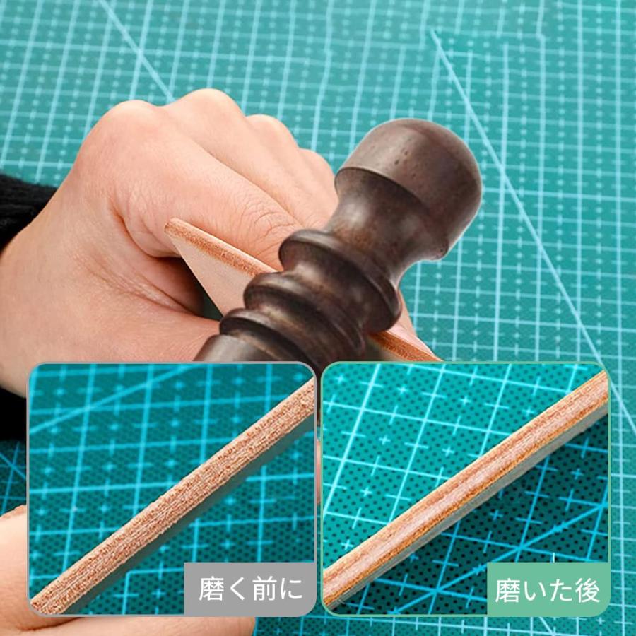 サムコス コバ磨き 黒檀製 レザークラフト レザースティック ヘリ磨き 革磨き 専用 工具 檀木 製 仕上げ 革手芸 革細工 革工芸道具 サンド |  | 04