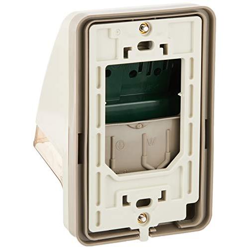 パナソニックPanasonic フル接地防水ダブルコンセント 抜け止め式・アースターミナル付 露出・埋込両用 クリームグレー WK4105 |  | 01