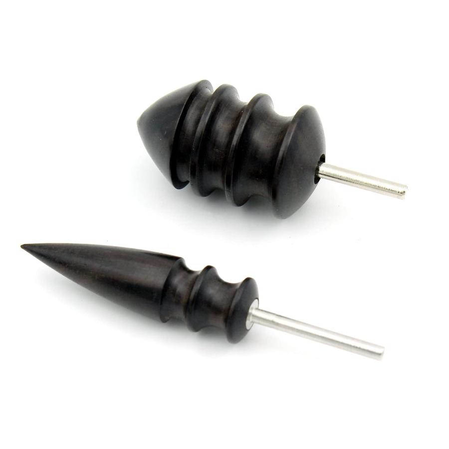 YFFSFDC 電動 コバ磨き DIY黒檀 革工芸 2サイズ 革磨き コバ磨き 革磨き レザースティック 革細工 革工芸 革手芸 道具 ブラック | 