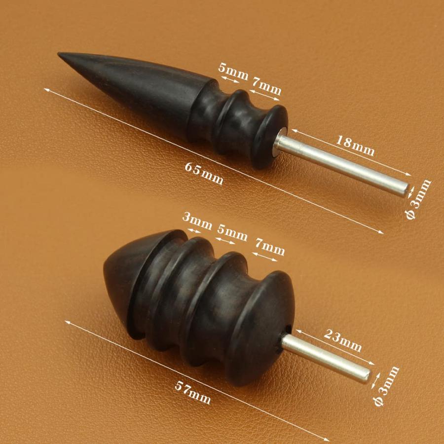 YFFSFDC 電動 コバ磨き DIY黒檀 革工芸 2サイズ 革磨き コバ磨き 革磨き レザースティック 革細工 革工芸 革手芸 道具 ブラック |  | 01