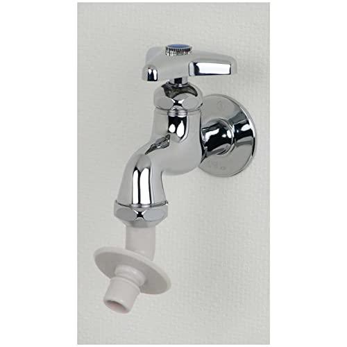 カクダイ 洗濯機用 取替簡単ニップル 呼13 万能ホーム水栓 対応 給水ホースをワンタッチ接続 樹脂製 ツバ付 7722 |  | 09