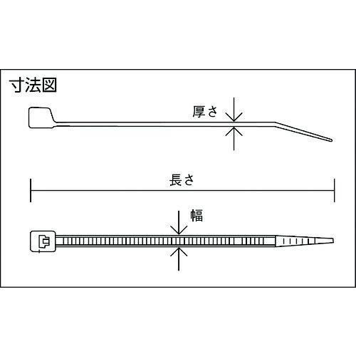 TRUSCOトラスコ ナイロン結束バンド耐候性タイプ4.8mm×292mm 100本 TRJ300B |  | 02