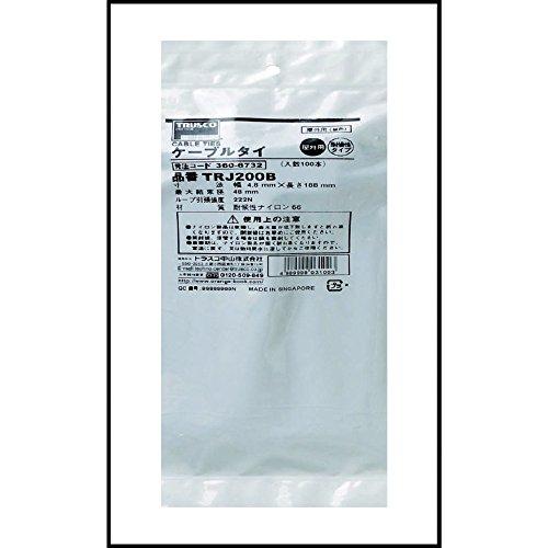 TRUSCOトラスコ ナイロン結束バンド耐候性タイプ4.8mm×292mm 100本 TRJ300B |  | 03